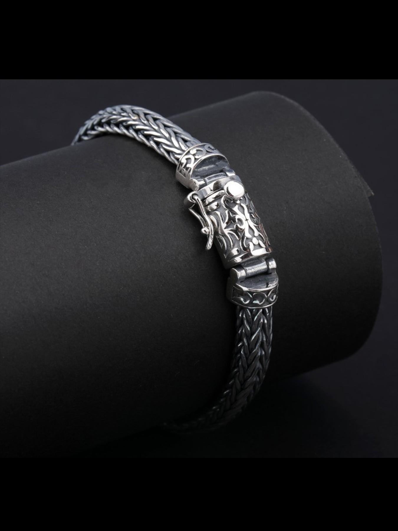 New Ethnic Style Vintage Worn Weave Dragon Bone Chain Fashion Unique Bracelet, Handmade Fox Tail Chain Bracelet, Trendy Accessory