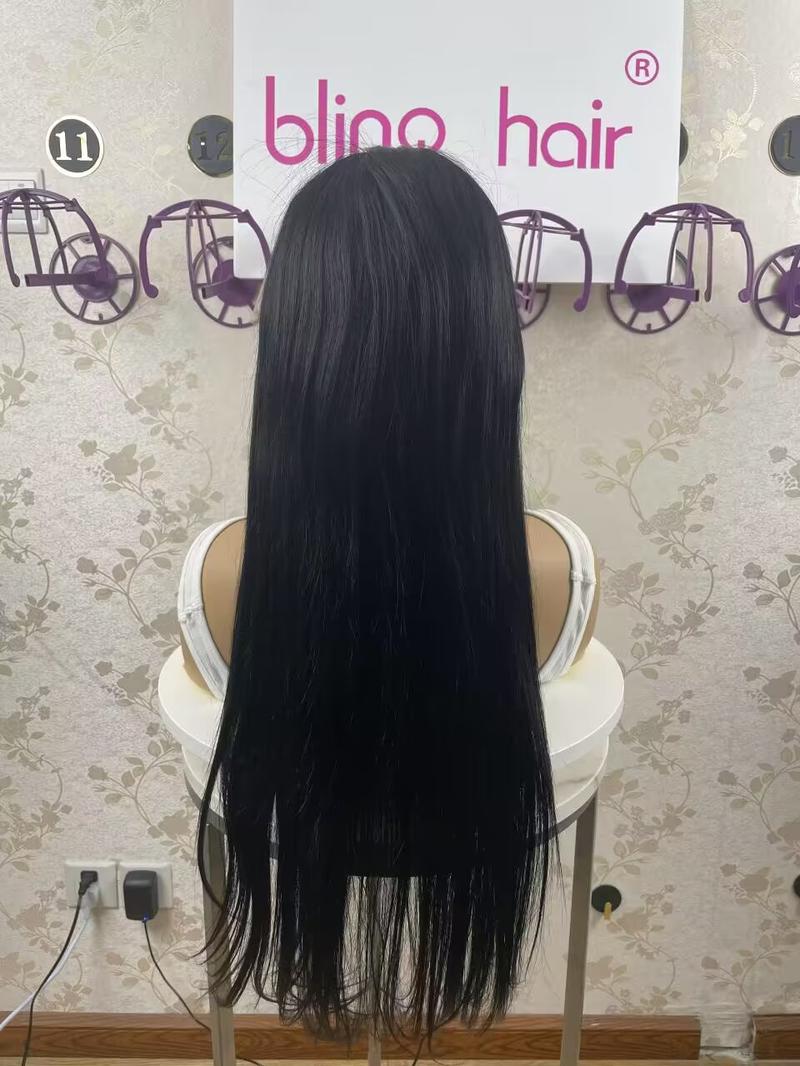 Bling Hair Beautiful Hd Transparent 13x6 Lace Frontal Human Hair Wigs Straight 13X4 Lace Front Wig 32 34 Inch 4x4 Lace Wig For Women Natural Color