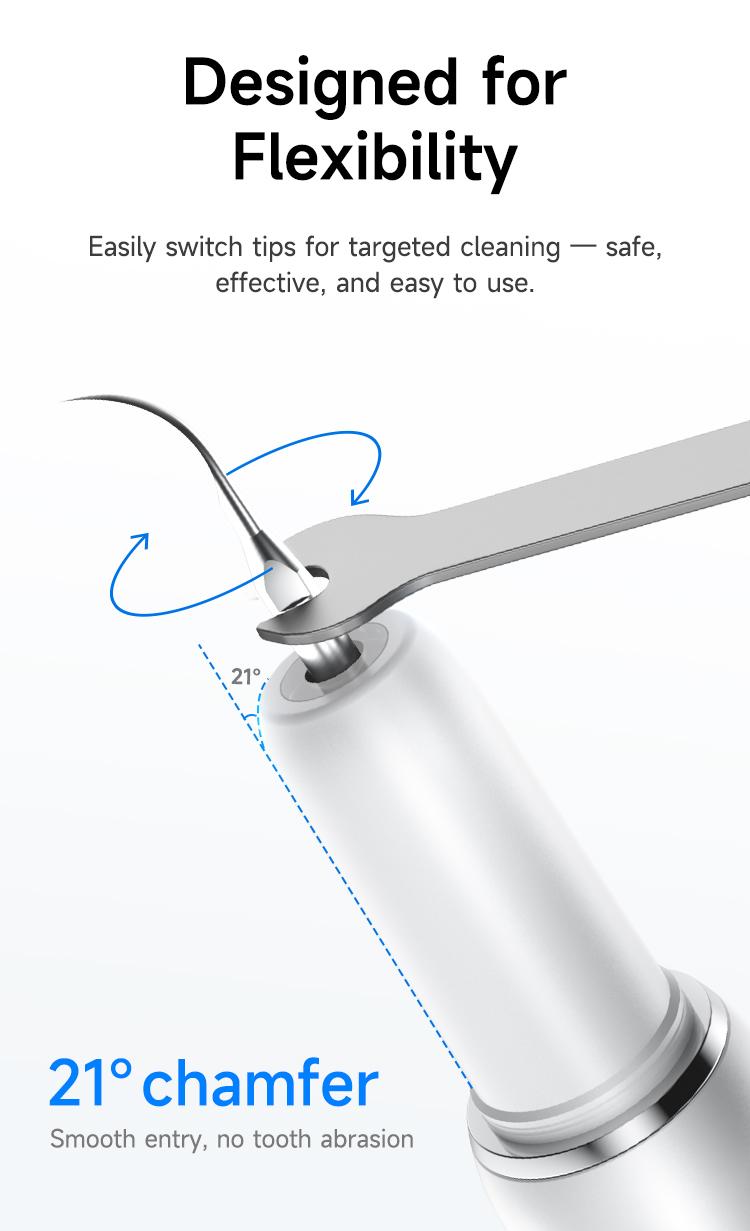 MDLIKE Plaque/Tartar Remover for Teeth, Dental Calculus Remover Teeth Cleaning Kit with LED Light & 5 Adjustable Modes Tartar Remover-Cleansing Mouth Care Father's Day Gift Long Battery Life Waterproof Oral