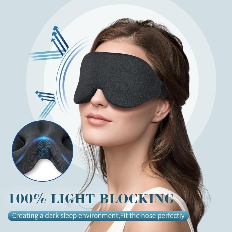 3D three-dimensional sleep blindfold, sleep magic memory sponge black shadow breathable eye protection travel essentials