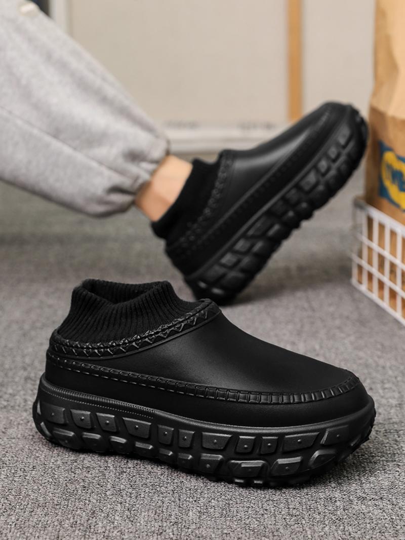 Unisex Fall & Winter Warm Eva Slippers, Thickened Insulated Lining, Anti-Slip Sole, Comfortable Garden Shoes, Ideal for Outdoor Hiking, Outdoor Walking Shoes