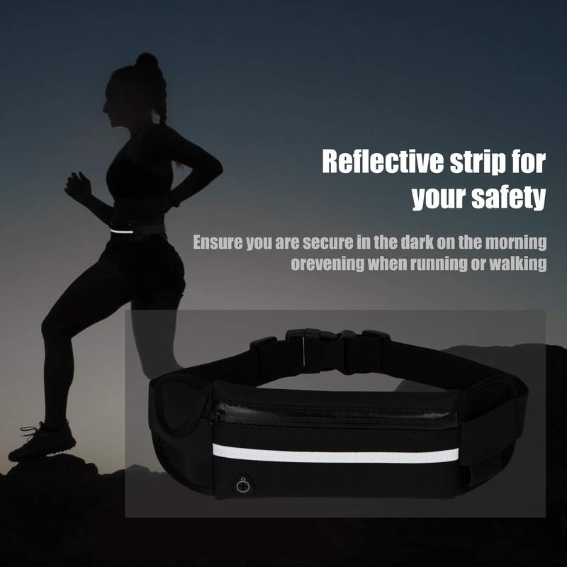 Running Belt for Women & Men, Money & Hiking Fanny Pack, Cycling Bag, Adjustable Pouch for Phone, Keys & Cash. Lightweight for Outdoor Activities