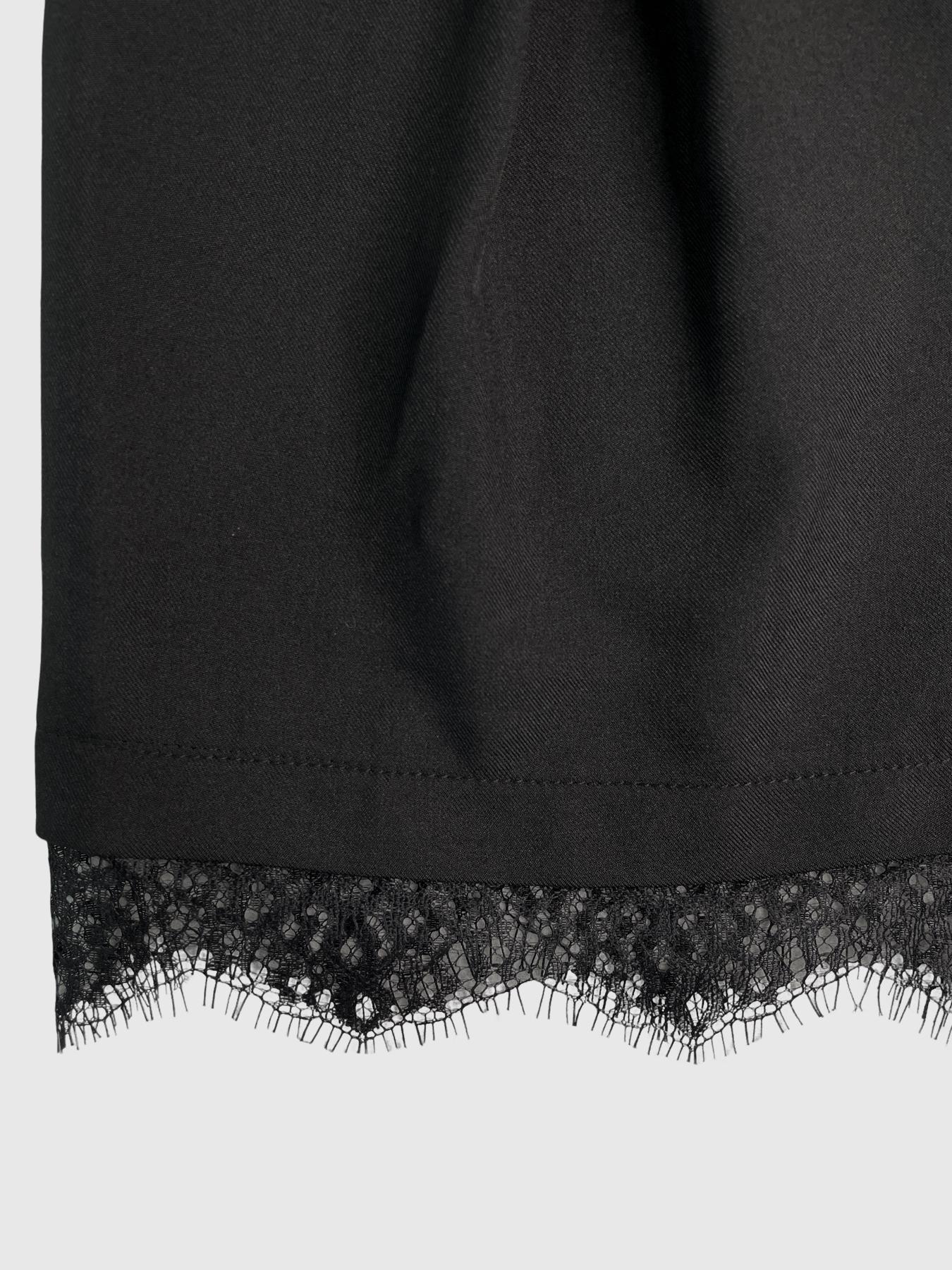 Women's Summer Shorts Elegant Series Fashion Versatile (with Belt), Fitted Design Contrast Lace, Plain Pattern Short Pants