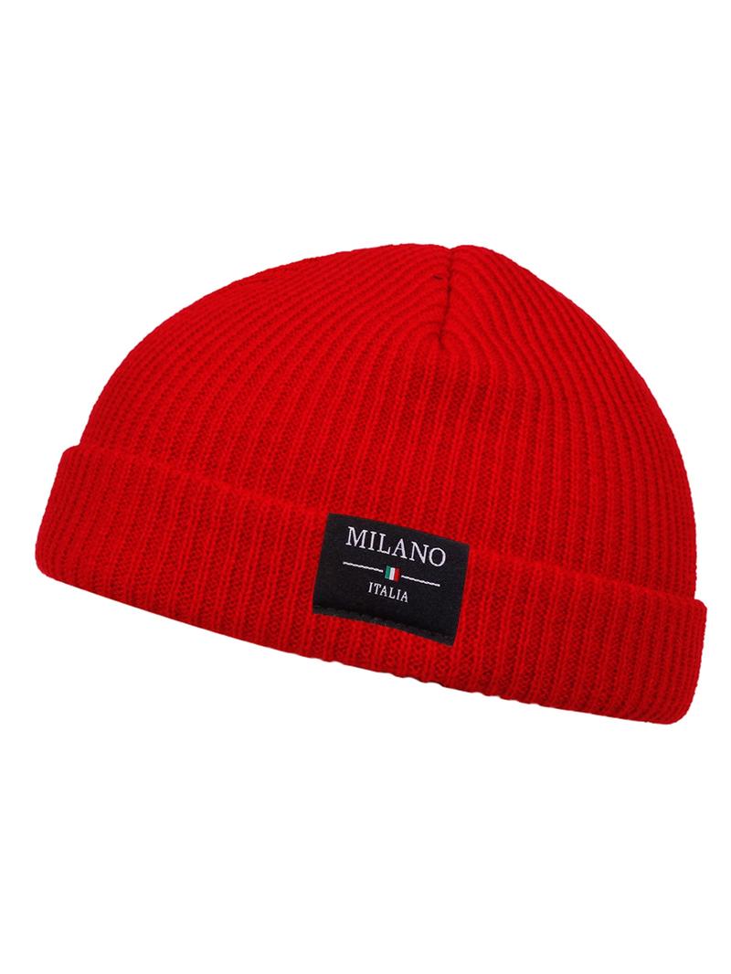 Unisex Milano Italia Knit Turban Hat, Asymmetrical Design, Casual Woven Fabric, Outdoor Sun Protection, Travel Beach Vacation, Knit Hats