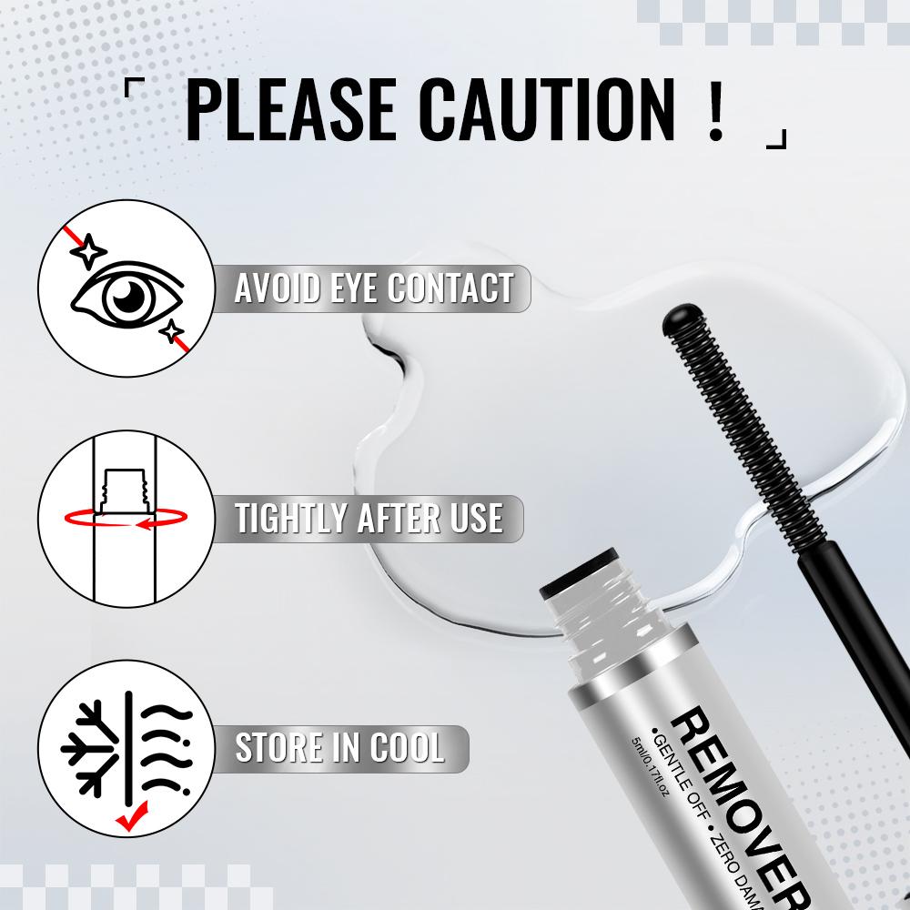 AiryCute Lash Bond Seal Remover | 2-IN-1 POWER DUO | Strong Hold, Waterproof & Remover-Safe for Flawless Lashes| Lash Bond Seal Remover for Lash Clusters | Latex-Free Waterproof Long-Lasting for Sensitive Eyes Pool-proof