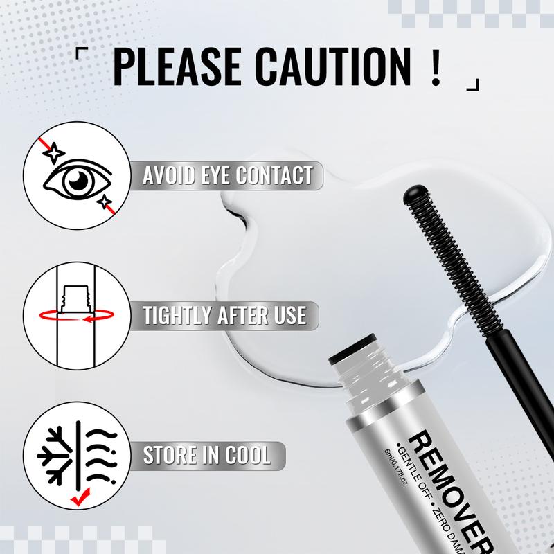 AiryCute Lash Bond Seal Remover | 2-IN-1 POWER DUO | Strong Hold, Waterproof & Remover-Safe for Flawless Lashes| Lash Bond Seal Remover for Lash Clusters | Latex-Free Waterproof Long-Lasting for Sensitive Eyes Pool-proof