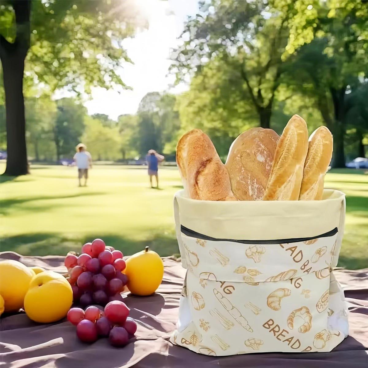 Reusable Beeswax Bread Bags - Large 17x13 Inch for Sourdough & Homemade Bread Storage, Beeswax Preservation, Food Storage Bags, Snack Bags, Heavy Duty Food Bags for Travel, Easy to Clean & Daily Use, Washable, Ideal for Home Baking