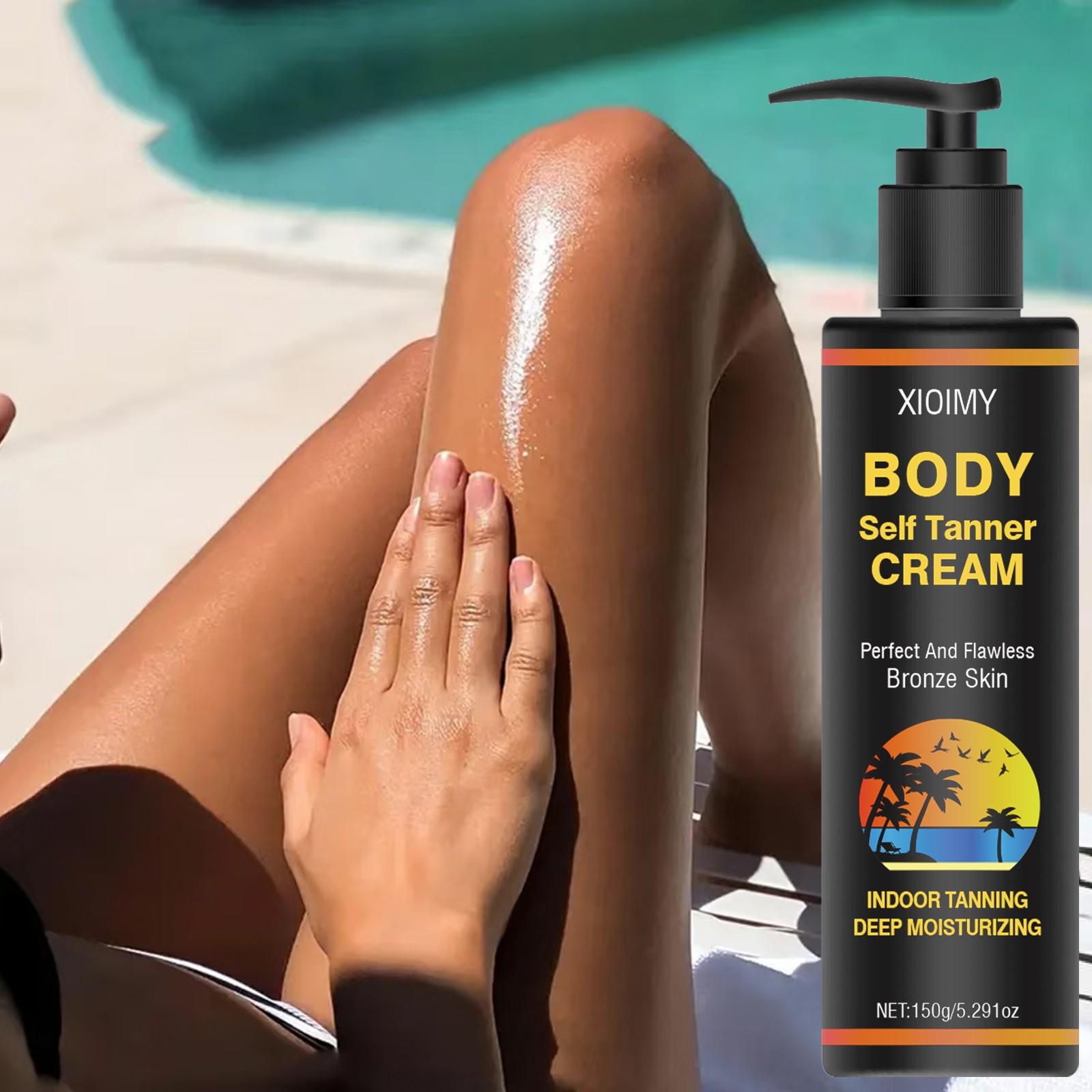 5.291 Oz Body Whitening Lotion, Strong Moisturizing, Brownish-Golden Skin Tone, Brightens Complexion, Long-Lasting Effect, Ideal for Beach, Travel, Vacation