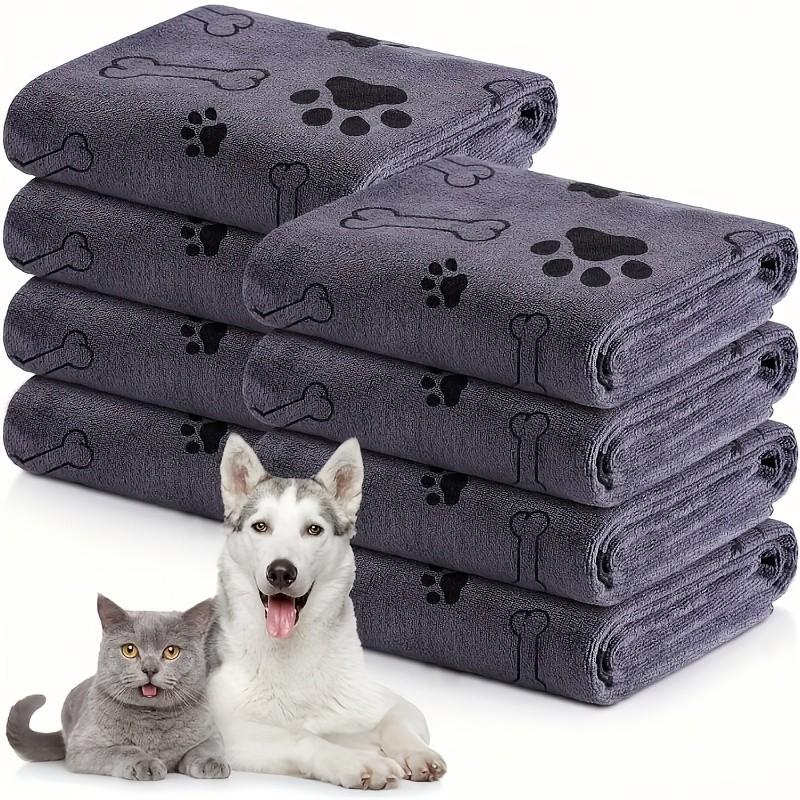 3-Pack Pet Towels, Fast Drying Absorbent, Soft Bathing Towels for Dogs and Cats, Ideal for Small Medium Pets, Christmas and Halloween Gifts