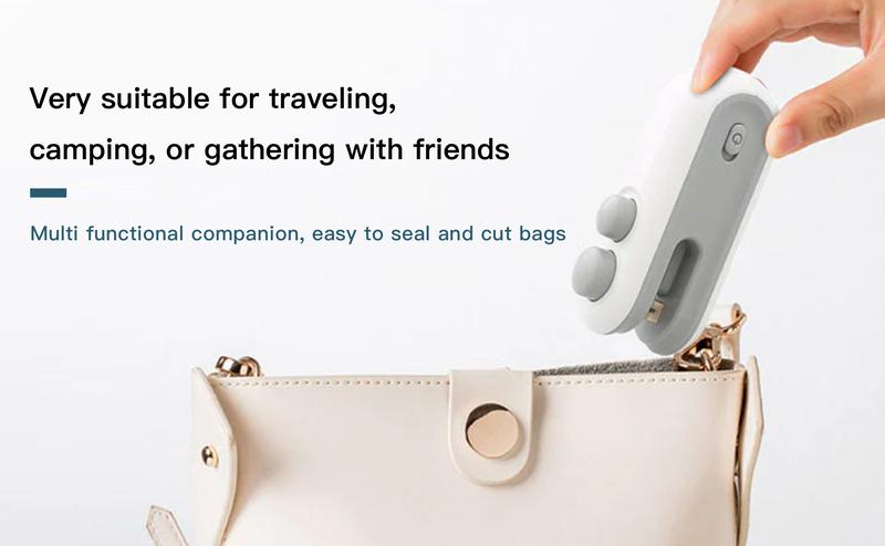 Mini Bag Sealer with Cutter – 2-in-1 Heat Seal & Resealer Machine, USB Rechargeable, Magnetic, Portable Food Sealer for Snack, Chip & Plastic Bags – Keep Food Fresh Multifunction Mini Bag Sealer with Cutter – 2-in-1 Heat Seal & Resealer Machine, USB Rechargeable, Magnetic, Portable Food Sealer for Snack, Chip & Plastic Bags – Keep Food Fresh Multifunction