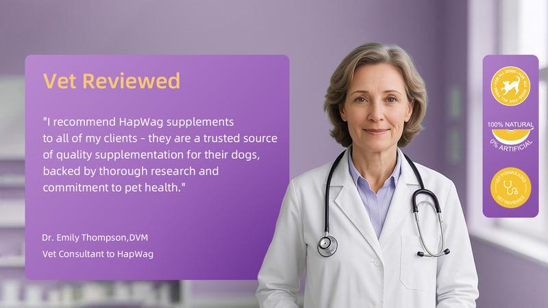 HAPWAG 8-in-1 Multivitamin Soft chews for Dogs- Probiotics, Gut & lmmune Suppor - Chicken Flavor - 90 Treats