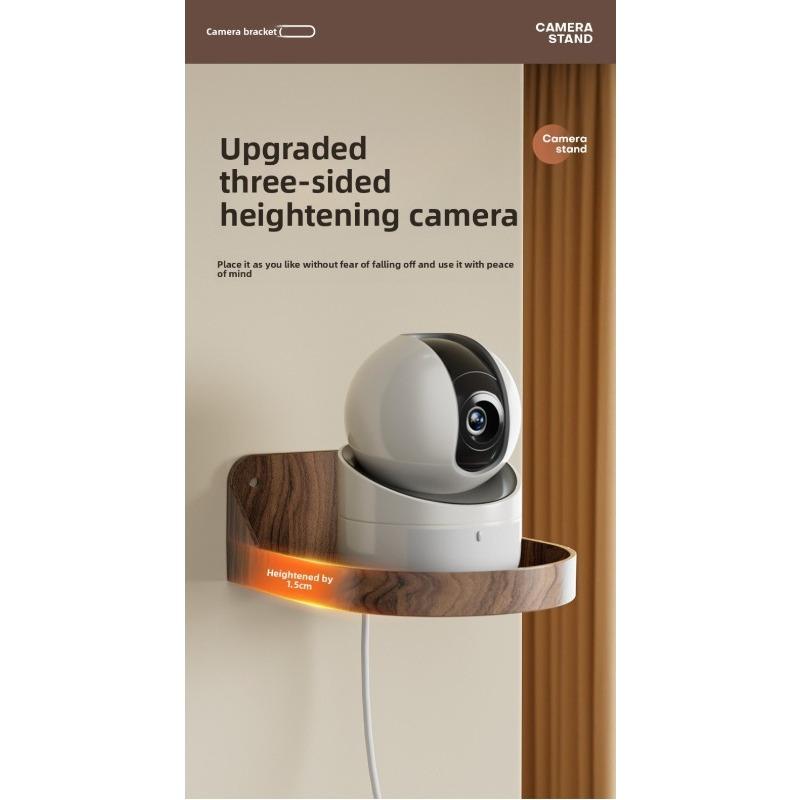 No-Drill Wall Mount Bracket for Security Cameras - Strong Load-Bearing Capacity, Easy Installation, Compatible with Ring, Arlo, Eufy, Google Nest, Wyze, Blink - Ideal for Indoor/Outdoor Use, Camera Mounting Bracket, Sleek Design, Durable Construction