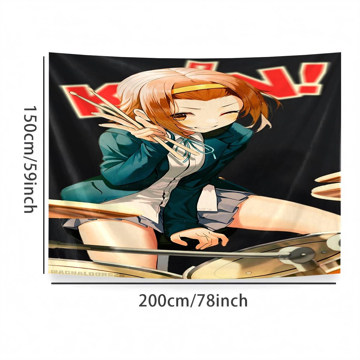 K-On!  Tapestry, Exquisite Patterns, Soft Fabrics, Perfect for Sofa or Bed Decoration, Comfortable Home Decoration, Bohemian Home Decoration