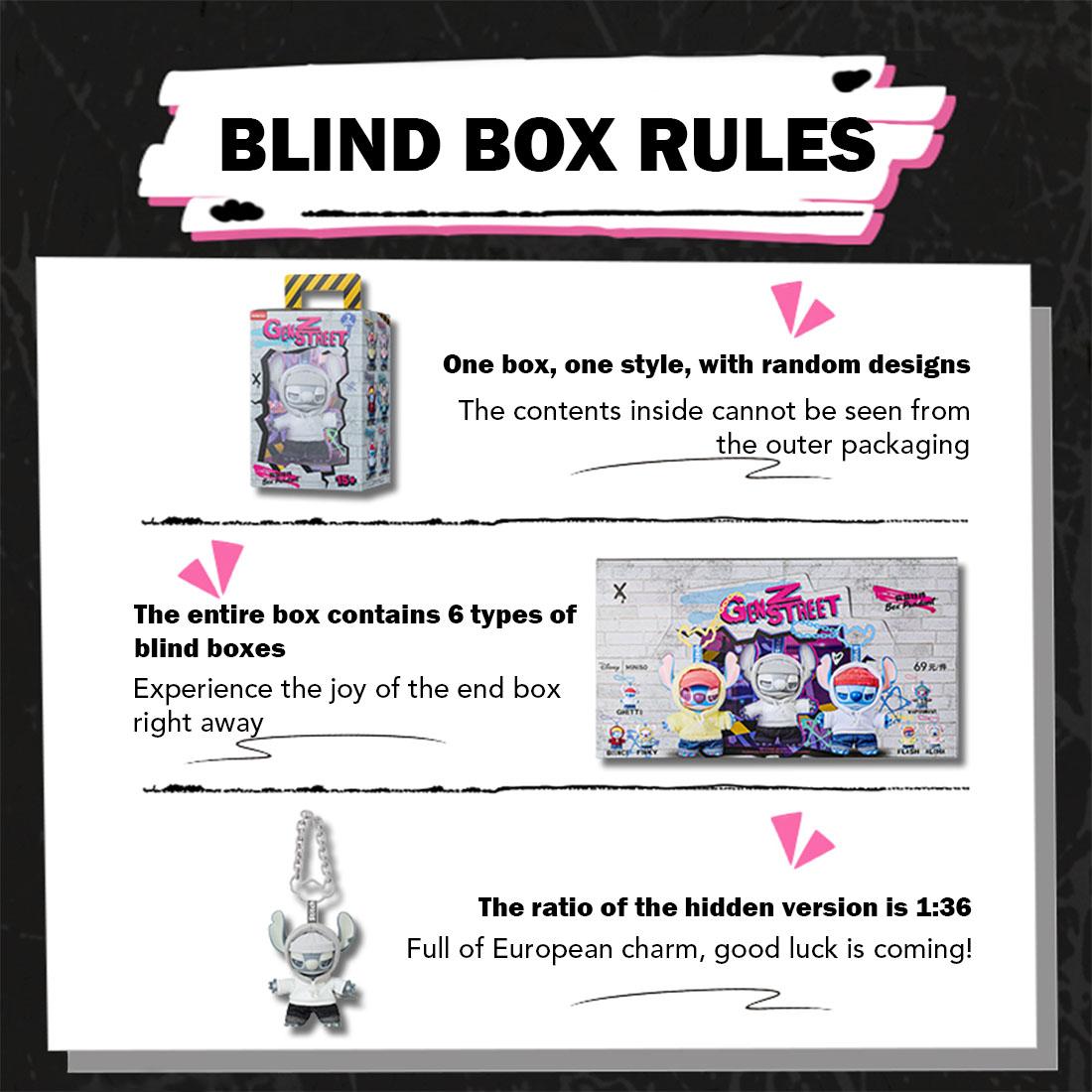 Disney Stitch Gen Z Blind Street Style Box Stylish Trendy Cyberpunk Urban Keychain Soft Niche Lover Vinyl Plush Bag Charm Decor Backpack Clip Cute Surprise Toy for Kids Teens and Collectors Valentine Gift for Girlfriends