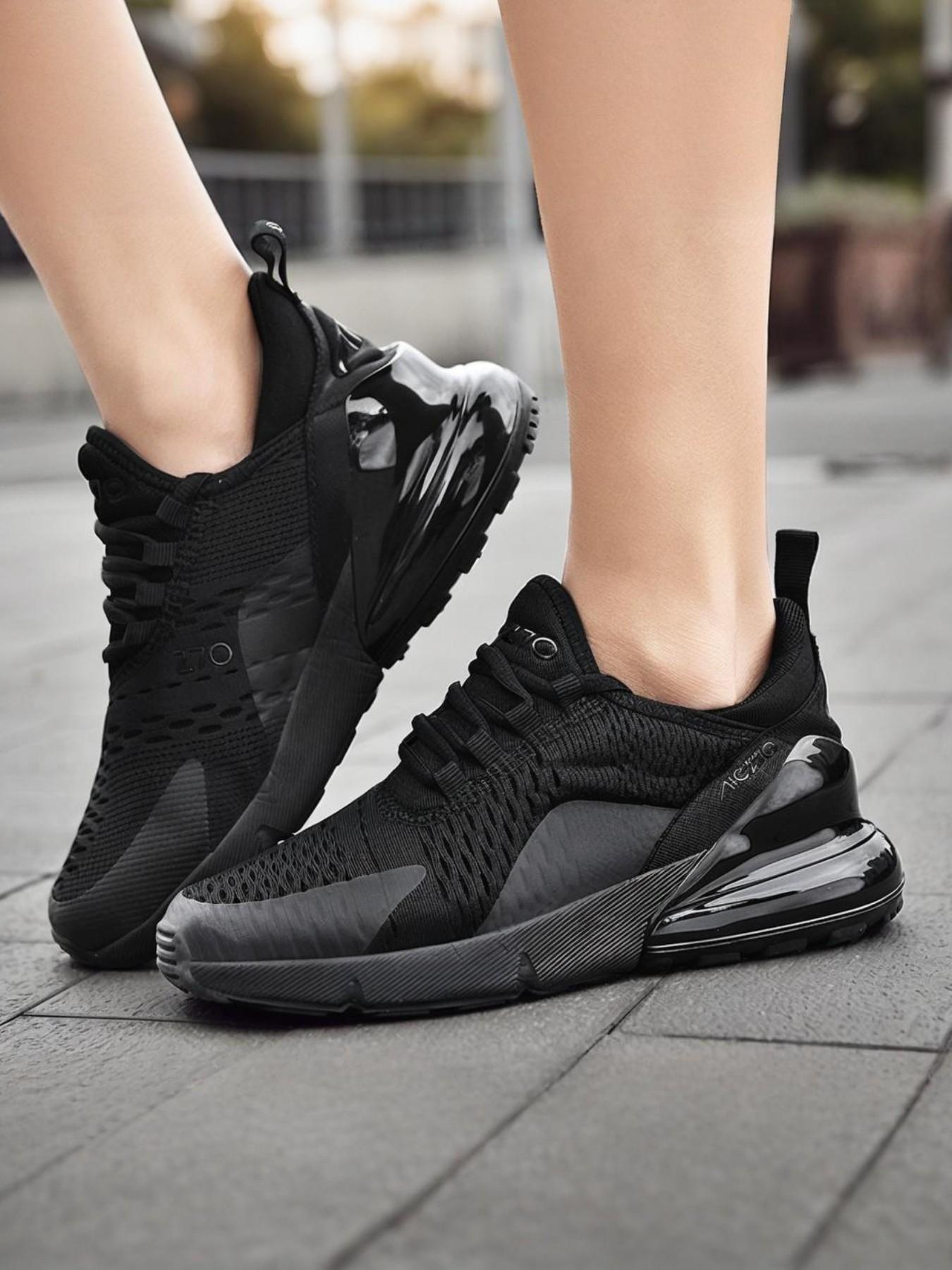 Men's Couple Sport Shoes New Breathable Lightweight Casual Sneakers Air Cushion Soft Sole Shock Absorption Odor Resistant Running Shoes