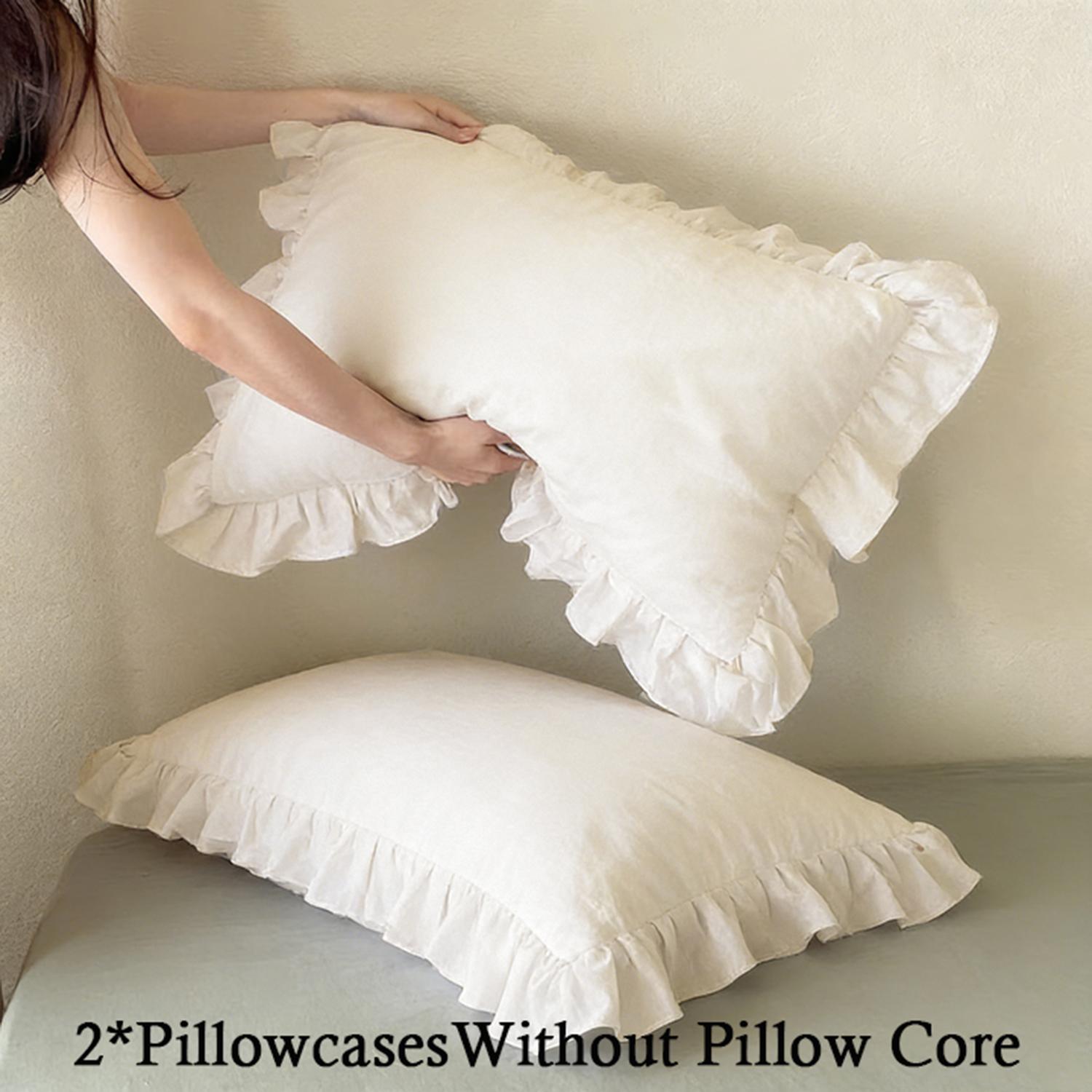 Solid Color Lace Pillowcases, Set of 2Pillow inserts not included.All-season essential bedding.Machine washable, soft and comfortable.Ideal for home, bedroom and dorm use.Elegant and stylish bedroom decor