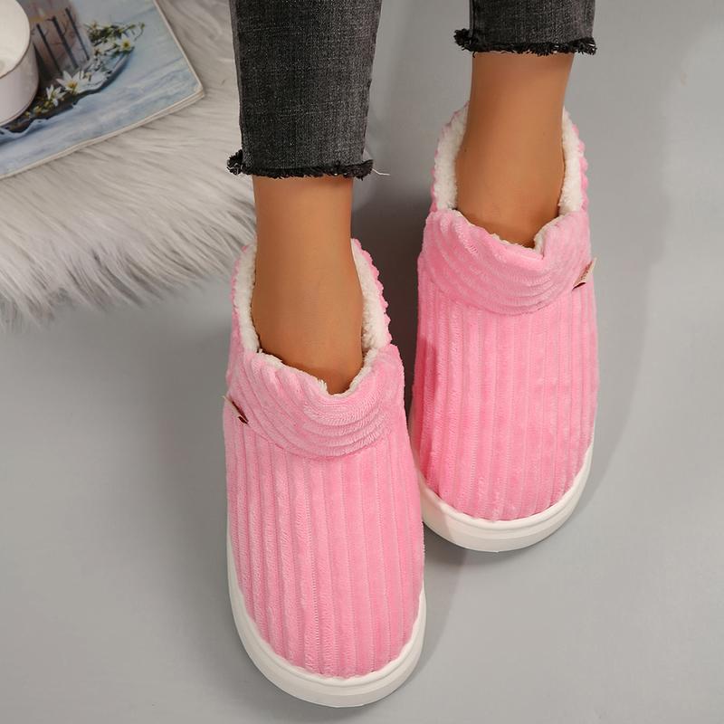 Slippers for Womens Warm Memory Foam Anti-Slip House Shoes Comfortable Cotton Slippers Home Bedroom Shoes Indoor & Outdoor