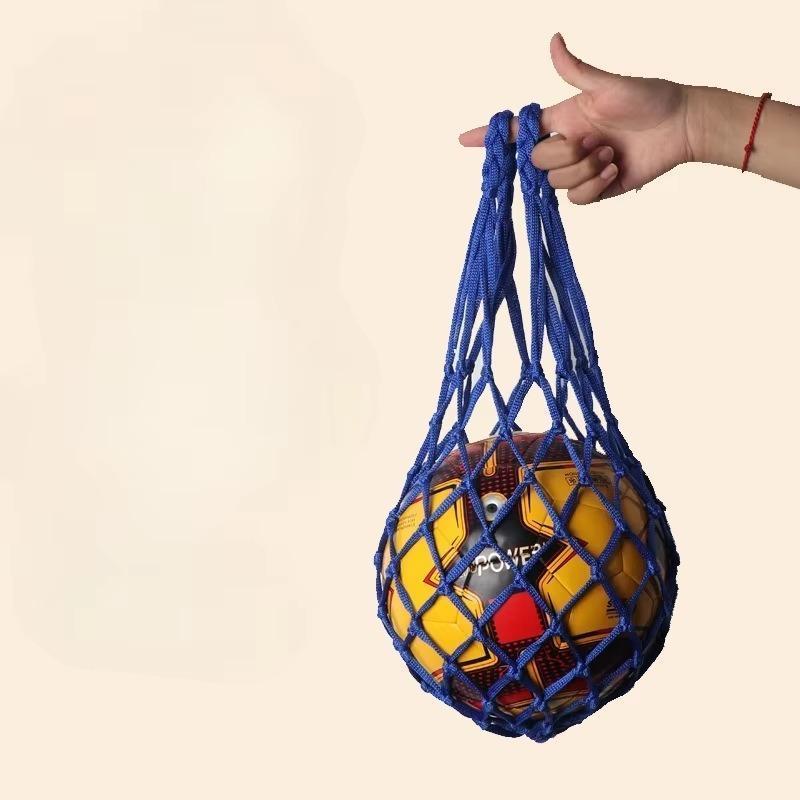 1count Ball Net Bag Basketball Tote Bag Youth Football Net Outdoor Sports Nylon Mesh Storage Ball Type Thickened Net Bag Ball Calcio