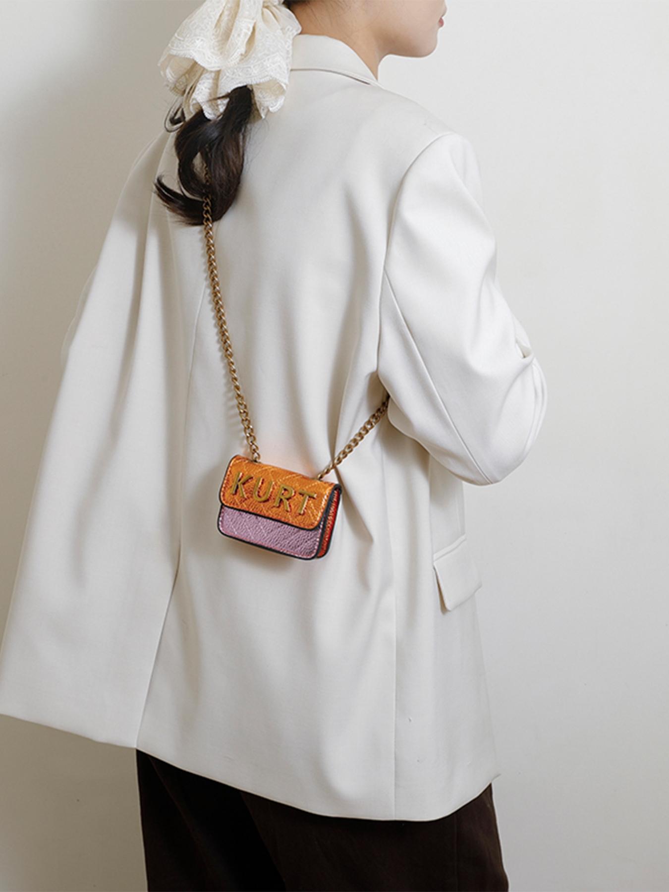 Mini Crossbody Chain Bag with Magnetic Letter Pouch, Elegant Chain Shoulder Strap, Multiple Colors Available, Fashion Casual Style, All Seasons Use, Fashionable Crossbody Bag