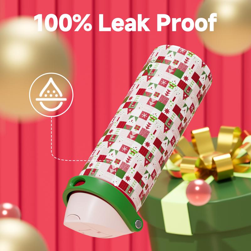 MEOKY 24/32/40oz Insulated Water Bottle, Hot Water Mug,2-in-1 Straw & Spout Lid, Leak-Proof, Non-Slip Base, BPA-Free,Perfect Gift for Travel, School, Office