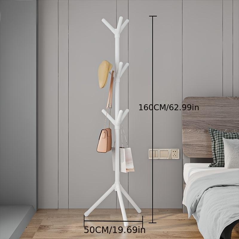 Modern space-saving multi-functional vertical hanger - equipped with a single rod suspension system, suitable for bedrooms, corridors, and small apartments, easy to assemble, minimalist Nordic style