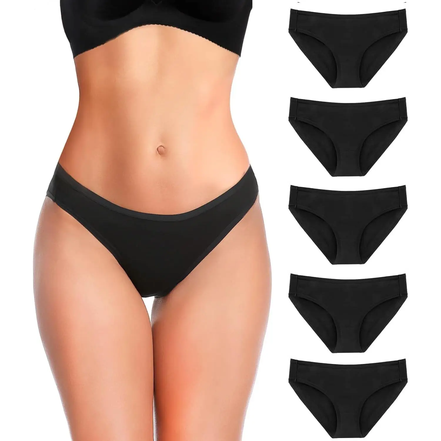 5 Pack-black