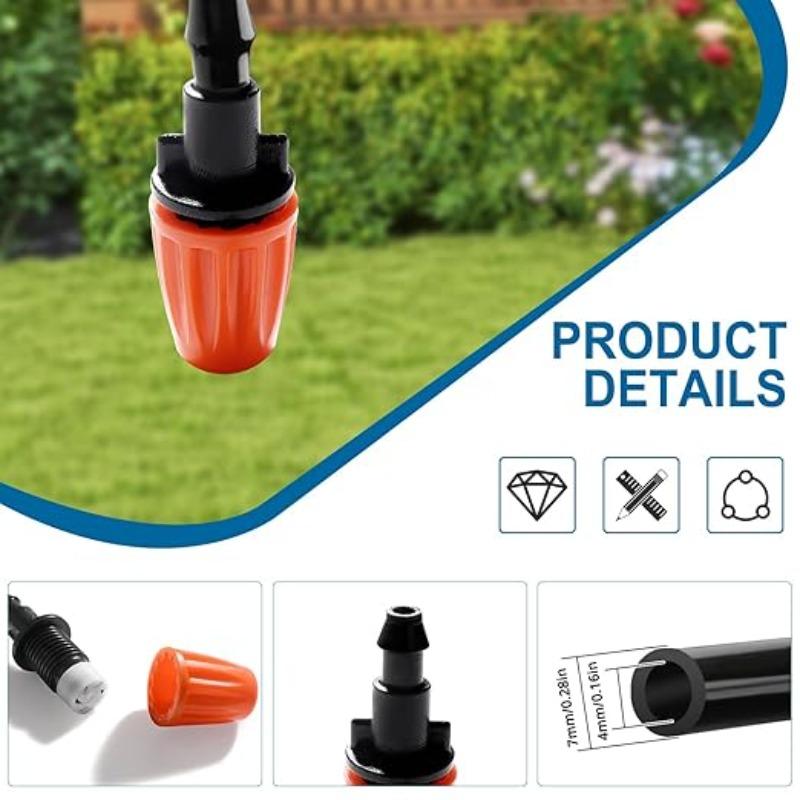 Adjustable Orange Misting Set, Cooling Device for Farms, Outdoor Low-Pressure Sprayer in Summer, Automatic Garden Watering Device