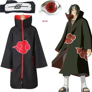 Anime Ninja Kakashi Tobi Obito Cosplay Costume Akatsuki Long Sleeve Cloak Halloween Carnival Funny Adult Cosplay Costume