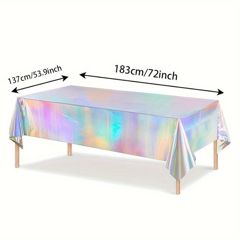 Tablecloth, disposable rainbow tablecloth, rectangular tablecloth, birthday party, bachelor party, wedding, rainbow party decoration
