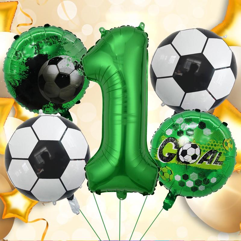 Premium Soccer Number Foil Balloons Multi Piece Set, Ideal for Sports Themed Parties, Club Events, Festivals, Venue Decor