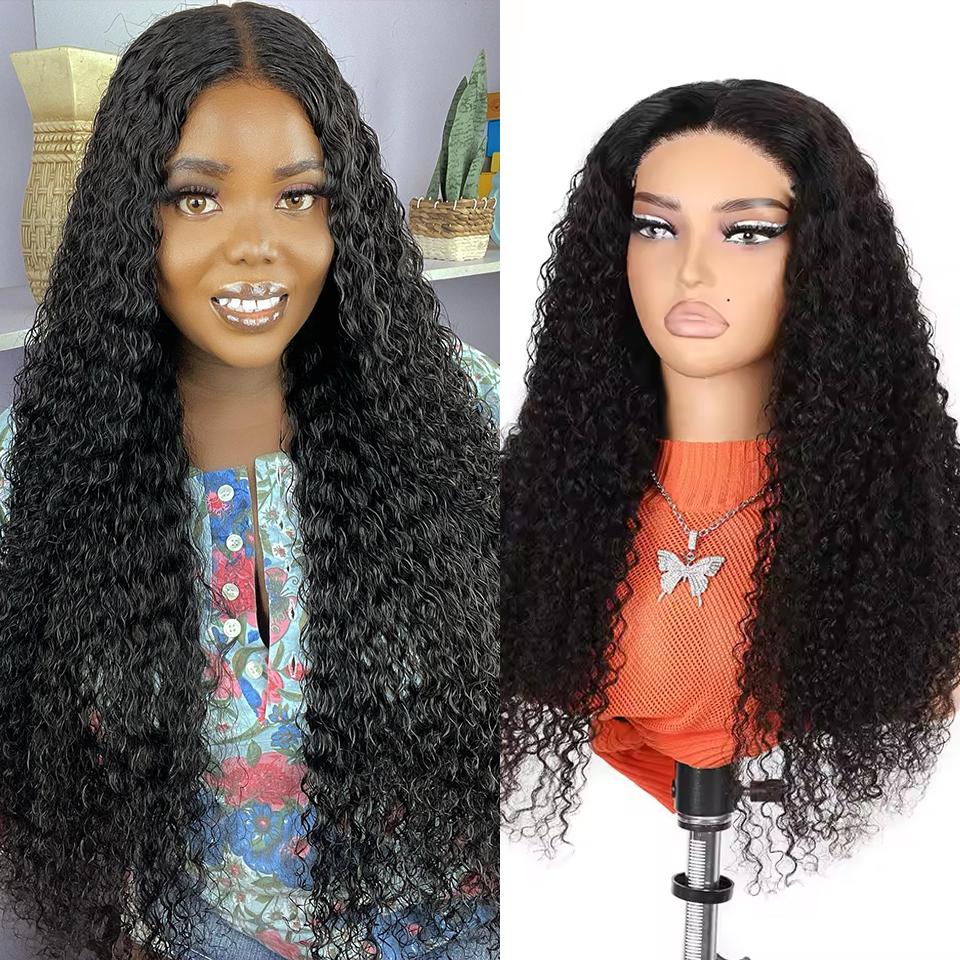 [NEW IN] Yawawe HAIR Clearance Wear And Go Glueless Wigs Bleached Tiny Knots Pre Cut transparent Lace Afro Curly Lace Front  Human Hair Wigs