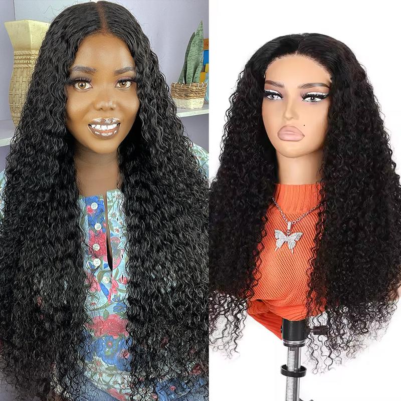 [NEW IN] Yawawe HAIR Clearance Wear And Go Glueless Wigs Bleached Tiny Knots Pre Cut transparent Lace Afro Curly Lace Front  Human Hair Wigs
