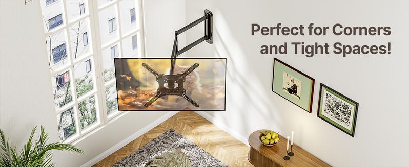 MonTek Long Arm TV Wall Mount for 23-65 Inch TVs, 29 Inch/37 Inch Long Extension TV Mount Swivel and Tilt, Full Motion Wall Mount Tv Bracket Fit Max VESA 400 x 400mm, Up to 77 lbs MonTek Long Arm TV Wall Mount for 23-65 Inch TVs, 29 Inch/37 Inch Long Extension TV Mount Swivel and Tilt, Full Motion Wall Mount Tv Bracket Fit Max VESA 400 x 400mm, Up to 77 lbs