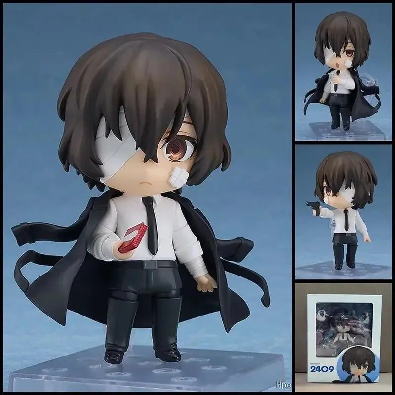 Anime Bungo Stray Dogs Figures 2348# 676# Nakajima Atsushi Dazai Osamu Edogawa Rampo Q Version Toy Model Doll Ornament Kids Gift