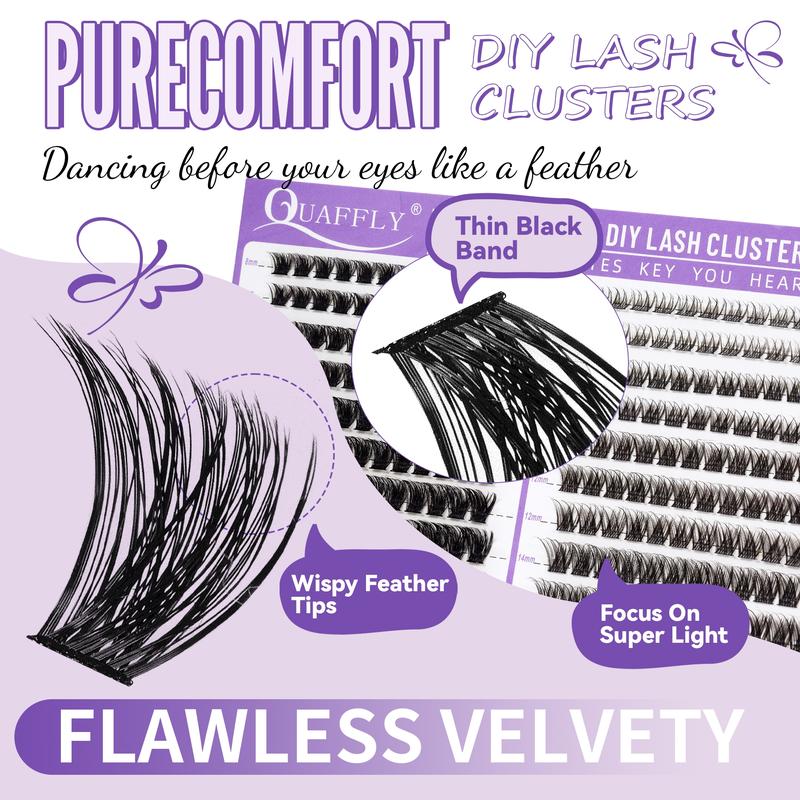 Eyelash Extension Kit, 1 Box Individual False Eyelashes with Eyelash Glue & Tweezers & Brush & Eyelash Remover, Professional Eye Makeup Accessories, Cosmetic