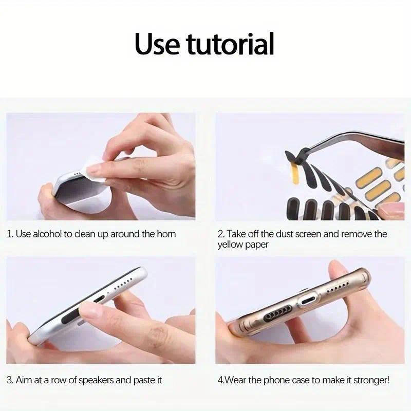 20pcs Universal Smartphone Speaker Dustproof Mesh Covers Audio Clarity Enhancing Easy to Apply Ideal Gift for Any Occasion Without Battery