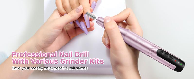 COSLUS Cordless Nail Drill Electric File: Professional for Acrylic Gel Dip Powder Nails Portable Nail Drill Machine Kit for Manicure Pedicure Nail Set with Everything Rechargeable Lightweight COSLUS Cordless Nail Drill Electric File: Professional for Acrylic Gel Dip Powder Nails Portable Nail Drill Machine Kit for Manicure Pedicure Nail Set with Everything Rechargeable Lightweight