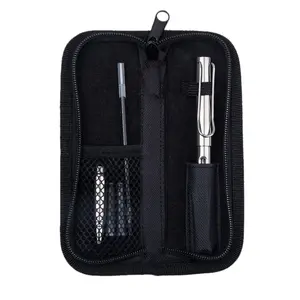 Titanium 2 in 1 Pen Set, Office Supplies with Medium Point and Replaceable Ink Refills, Essential Writing Tools for Home and Office, College Student Pen