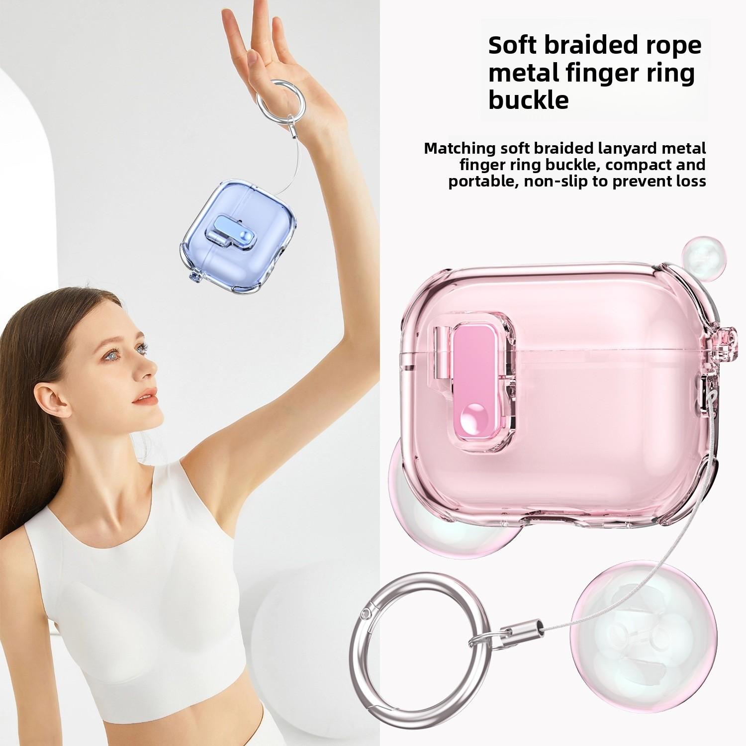 Compatible with Airpodspro3/pro2 Apple protective case, 3rd generation automatic pop-up cover, 4th generation Bluetooth earphone case