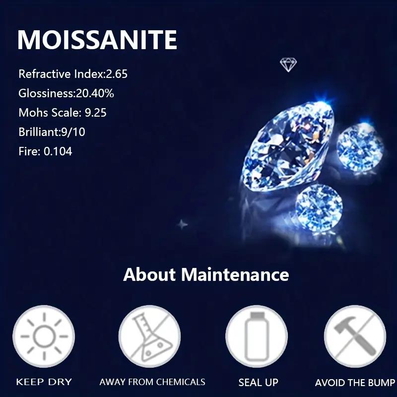 Brilliant moissanite ring, 925 sterling silver 5-carat moissanite ring, wedding proposal, engagement, Valentine's Day anniversary surprise, gorgeous creative personality retro style ring engagement rings wedding ring set smart ring western jewelry