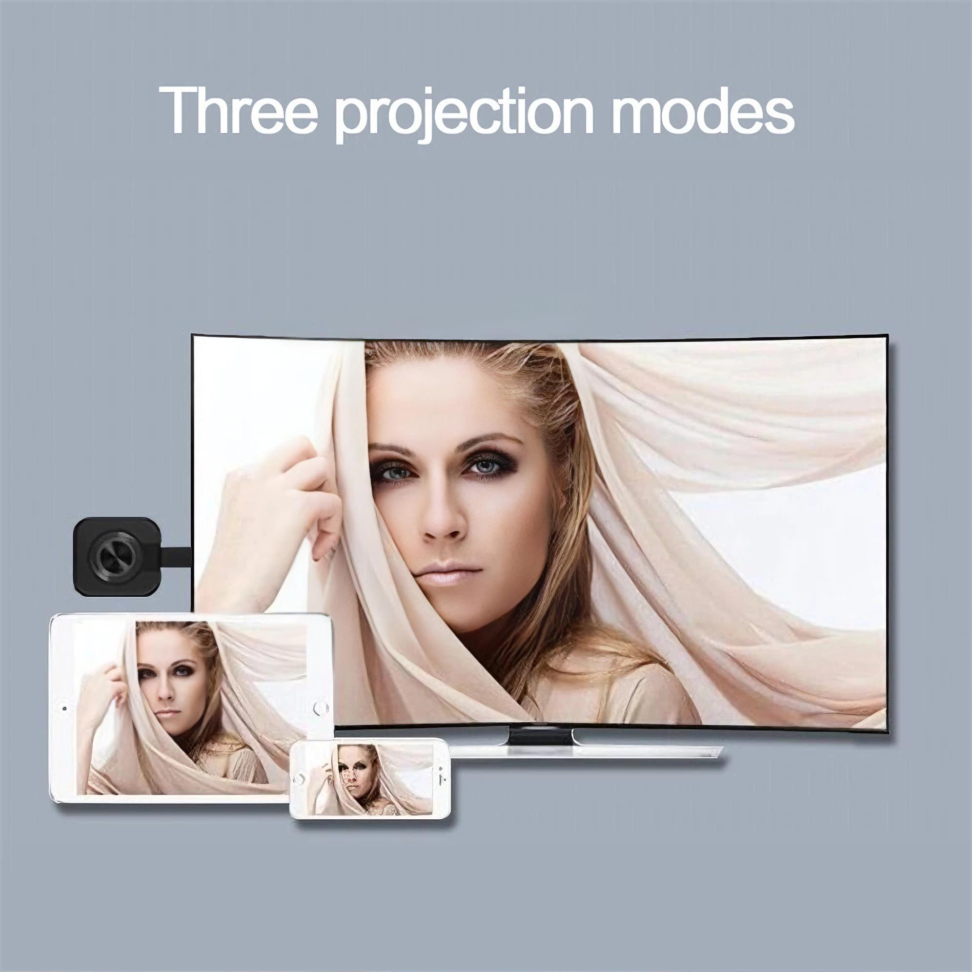 Portable WiFi Audio Video Transmitter & Receiver, Mobile Screen Mirroring Device with HDMI Cable for Android Smartphones, PC, TV, Projector, Devices