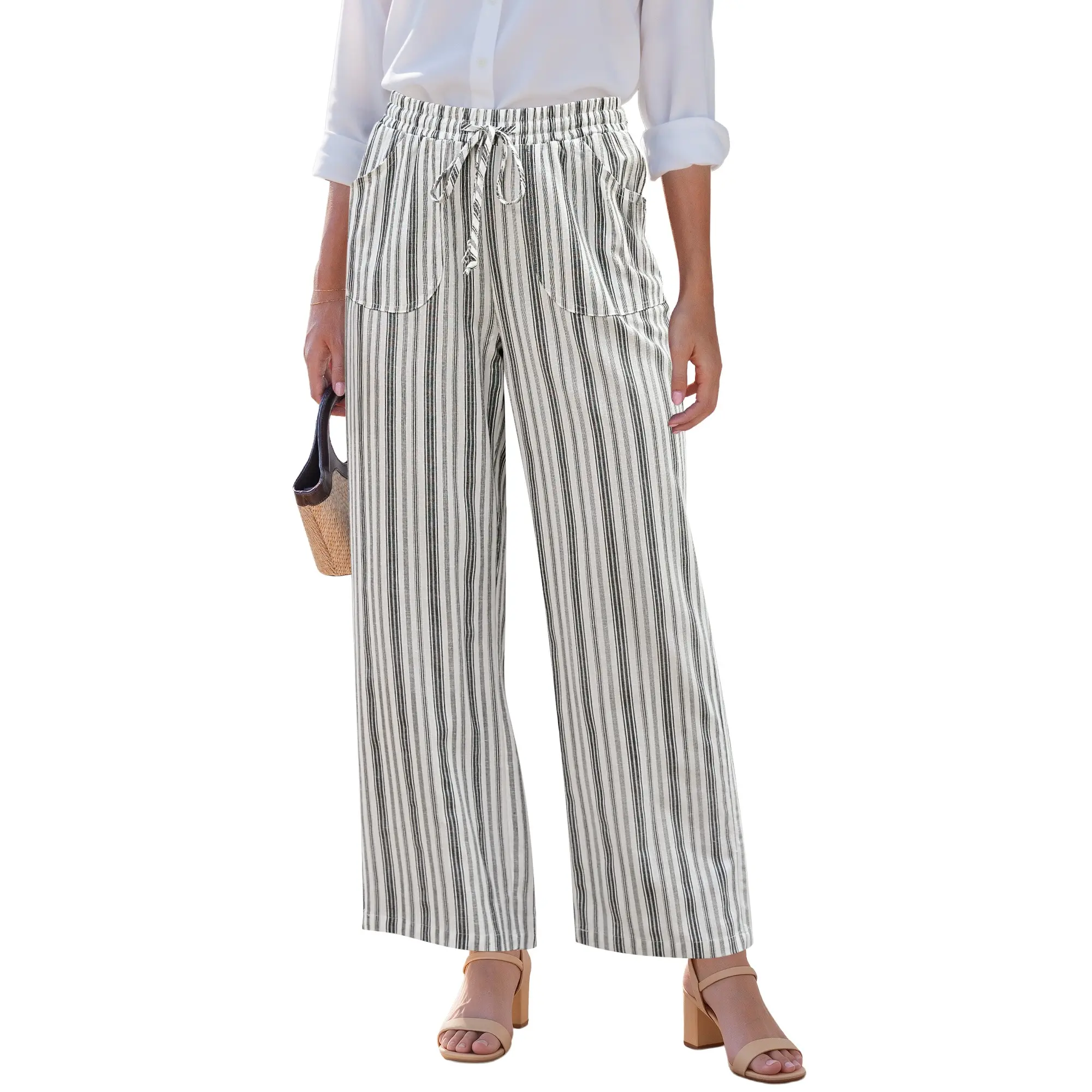 Cream White Stripe