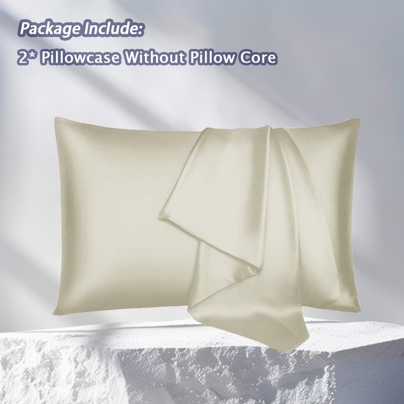 2/4-Piece Set Of Solid Color Silky Satin Pillowcases, Luxury Minimalist Style (Pillow Insert Not Included), Cool Bedroom Bedding, Enhance Your Sleep Experience, Suitable For Family Bedrooms and Dormitories Bedding Accessories
