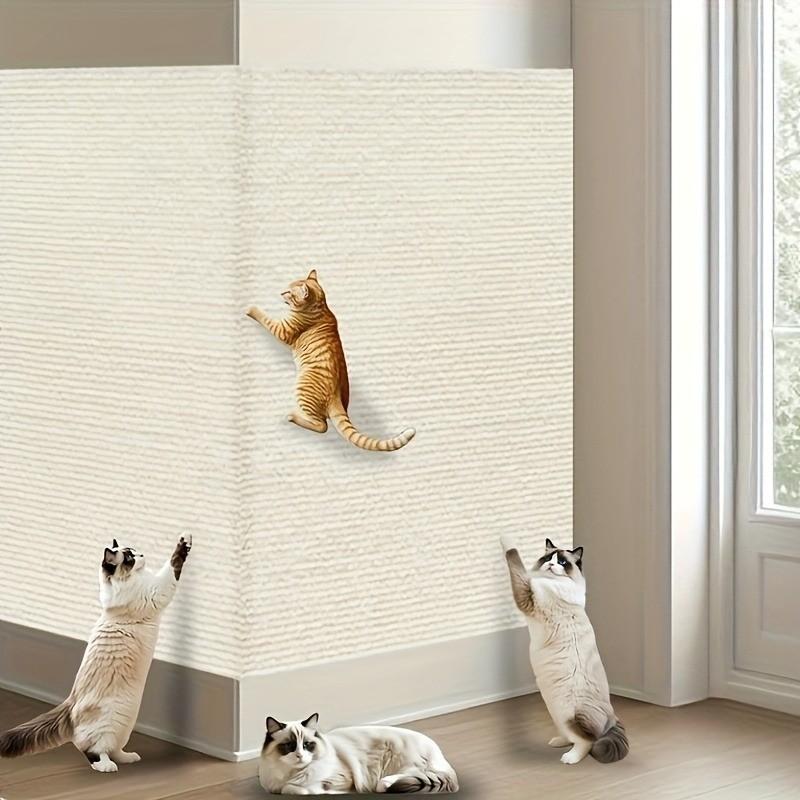 Multi-Functional Cat Scratch Protectors with Self-Adhesive Design, Durable Scratch-Resistant Material for Furniture, DIY Climbing Area for Cats and Home Decor, Vertical Scratcher