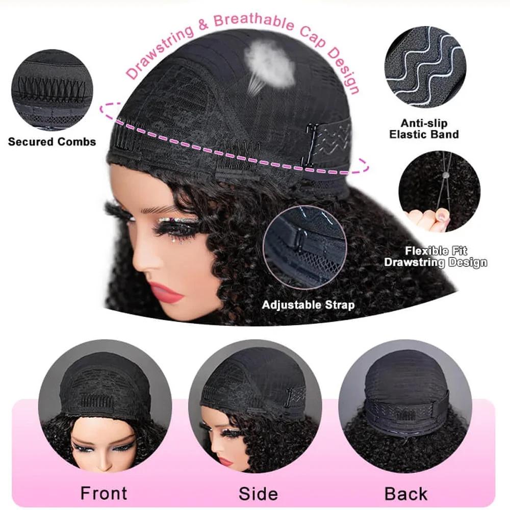 [360 Glueless Wig] Bling Hair 180 Density Kinky Straight 360 Glueless Wigs Human Hair Brazilian 32 34 Inch Yaki Straight 13x6 HD Lace Frontal Wig Preplucked