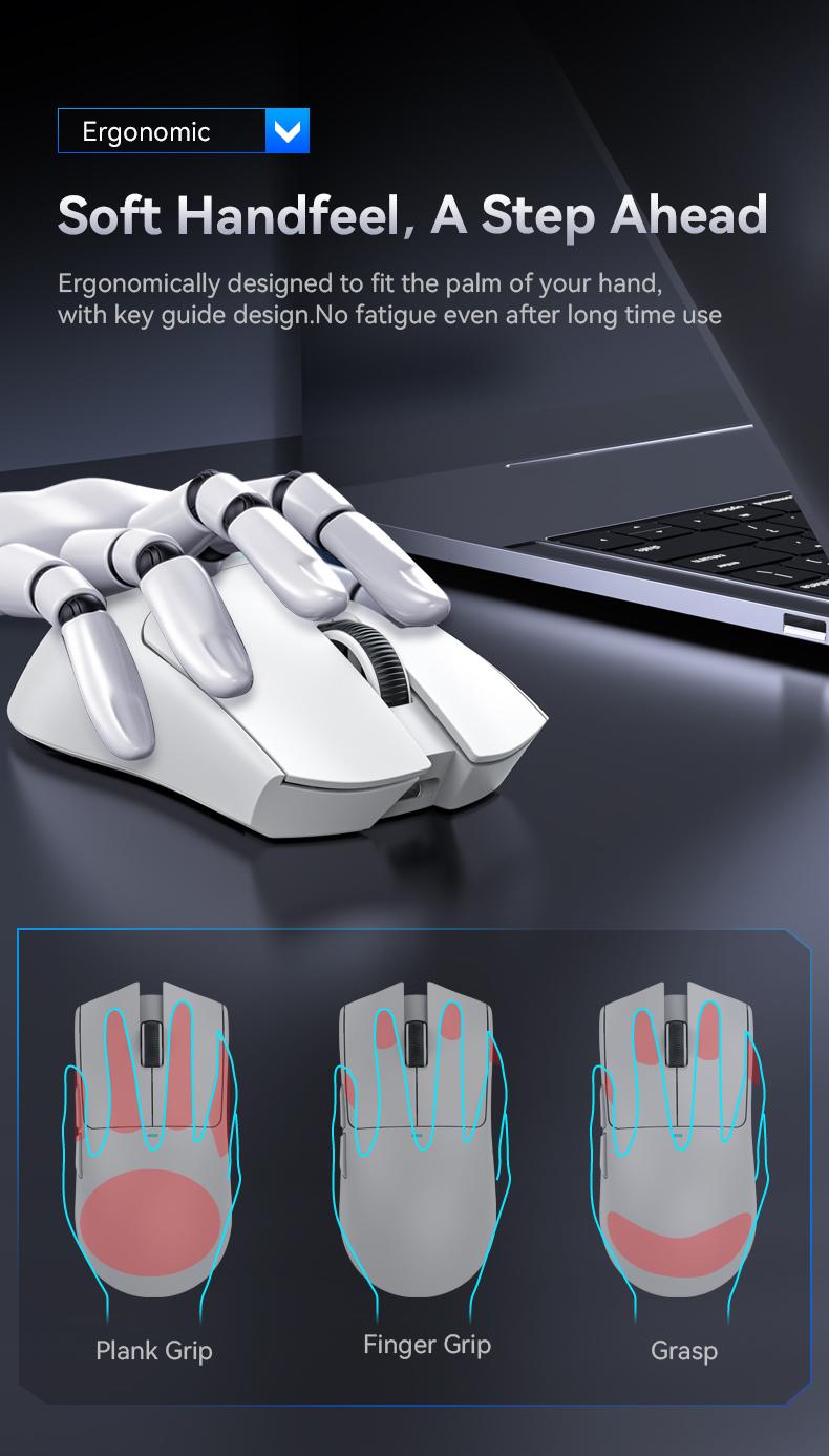 ATTACK SHARK X11SE Wireless Gaming Mouse ATTACK SHARK X11SE Gaming Mouse, PixArt PAW3311 Gaming Sensor, BT/2.4G Wireless/Wired