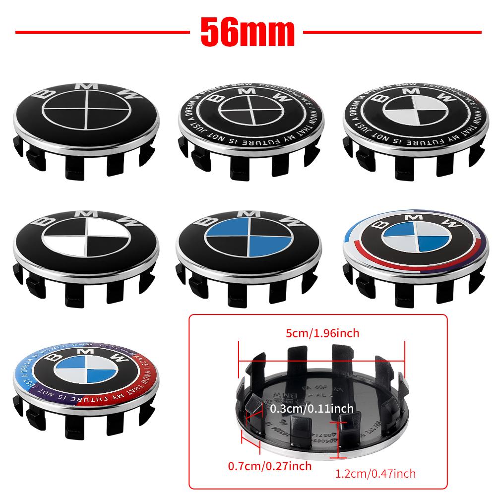 4Pcs 56/68MM Car Wheel Center Hub Caps Badge Wheel Cover Sticker For BMW E90 E91 E46 E39 E60 E53 F10 F07 F12 F13 G30 X3 X5 X2 X1 X7 M M2 M4