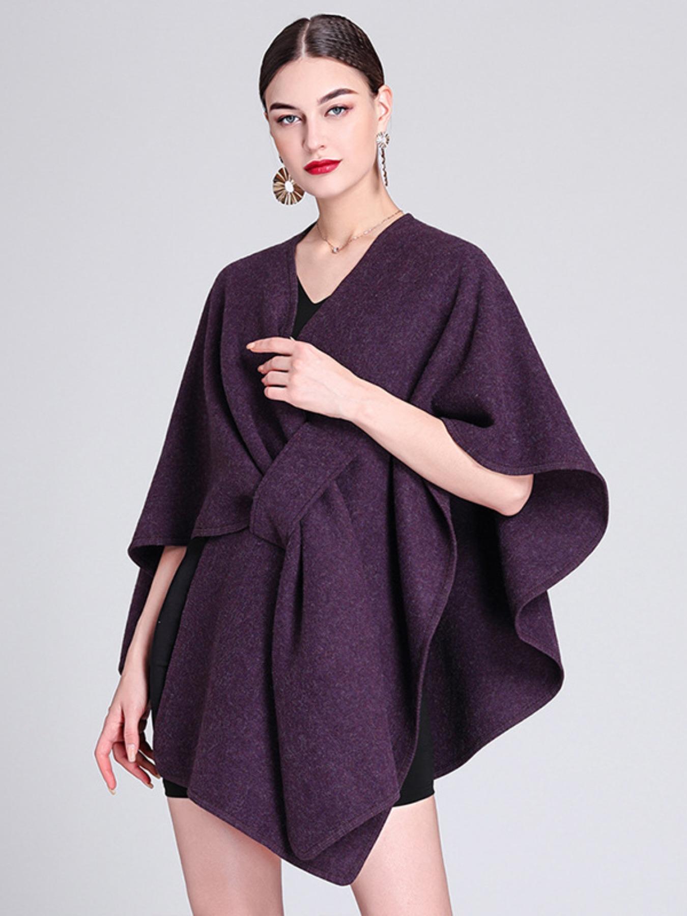 Women's Fall Winter Fashion Solid Color Shawl, Trendy Solid Shawl, Warm Comfortable Scarf, Casual Multifunctional Wrap for Autumn/winter Decor