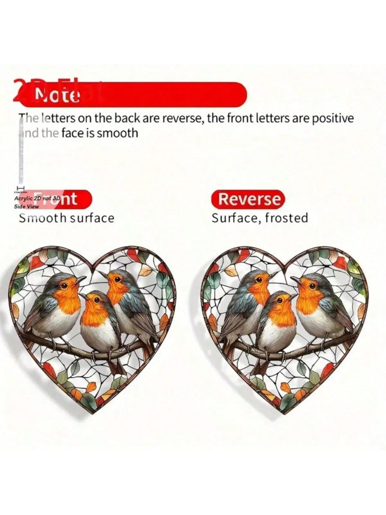 Bohemian branch bird acrylic earrings -3 colorful bird heart pendant earrings, lightweight daily jewelry gifts (birthdays, holidays) for female friends and family, birthday gifts, party accessories, minimalist style, elegant design,