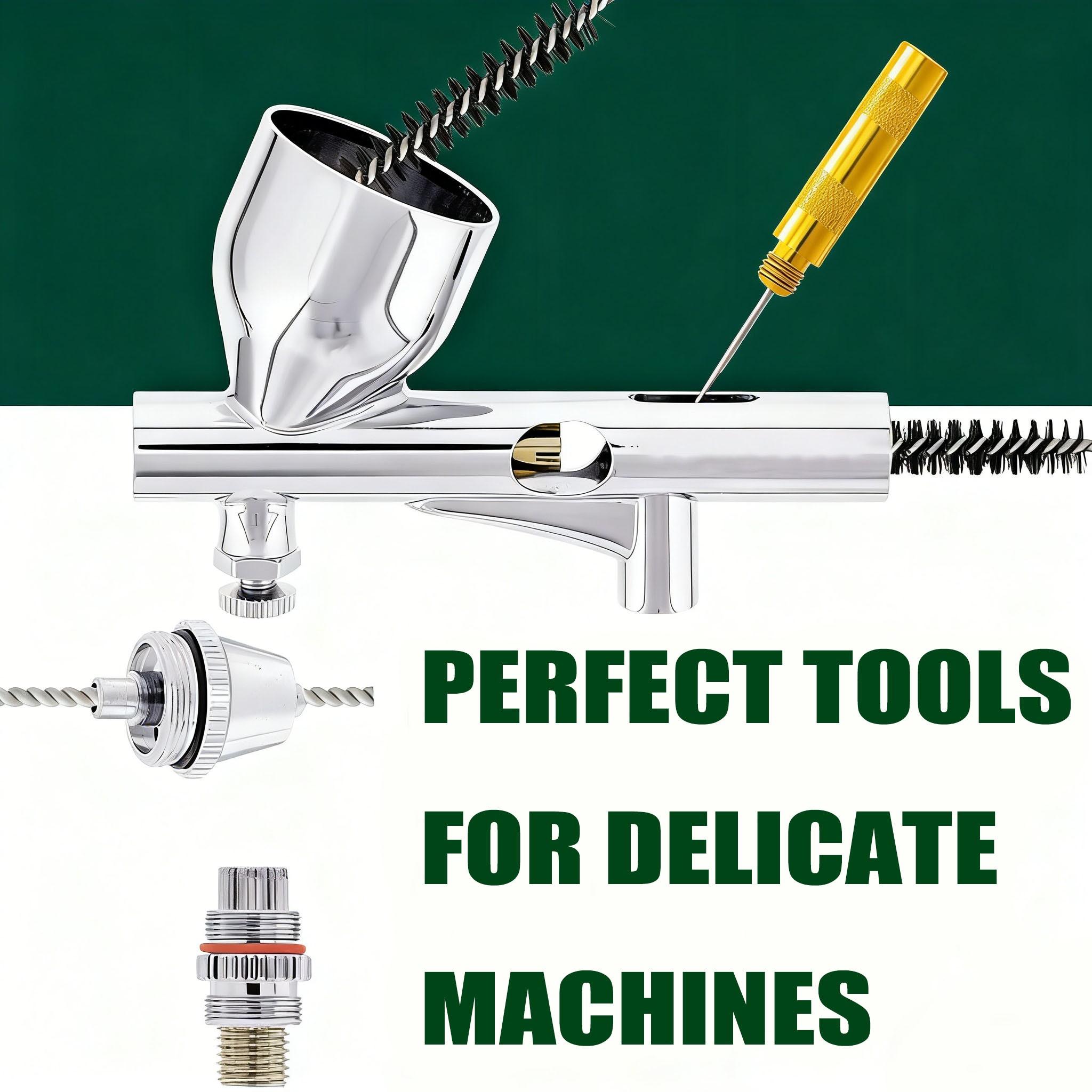 Multifunctional Spray Pen Cleaning Set, Includes Cleaning Tools, Easy-To-Clean Container, Contains 5 Brushes + 5 Cleaning Needles + 1 Repair Tool